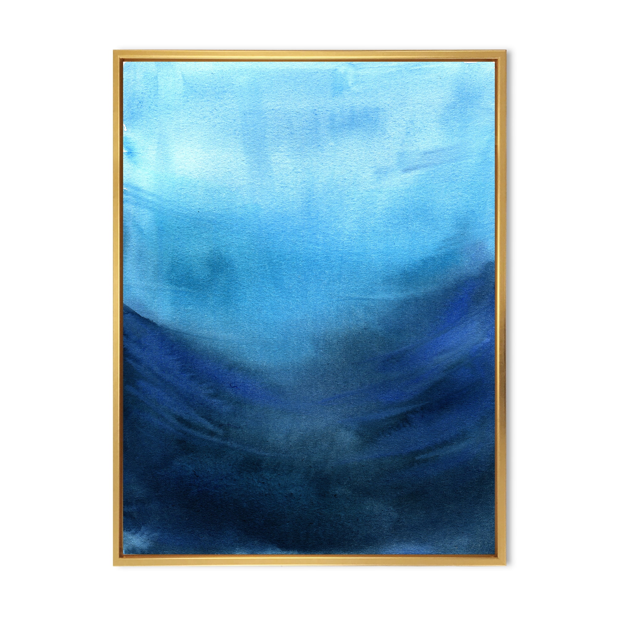 Designart 'Aquatic Underwater Compostion' Nautical & Coastal Framed Canvas Wall Art Print