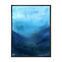 Designart 'Aquatic Underwater Compostion' Nautical & Coastal Framed Canvas Wall Art Print