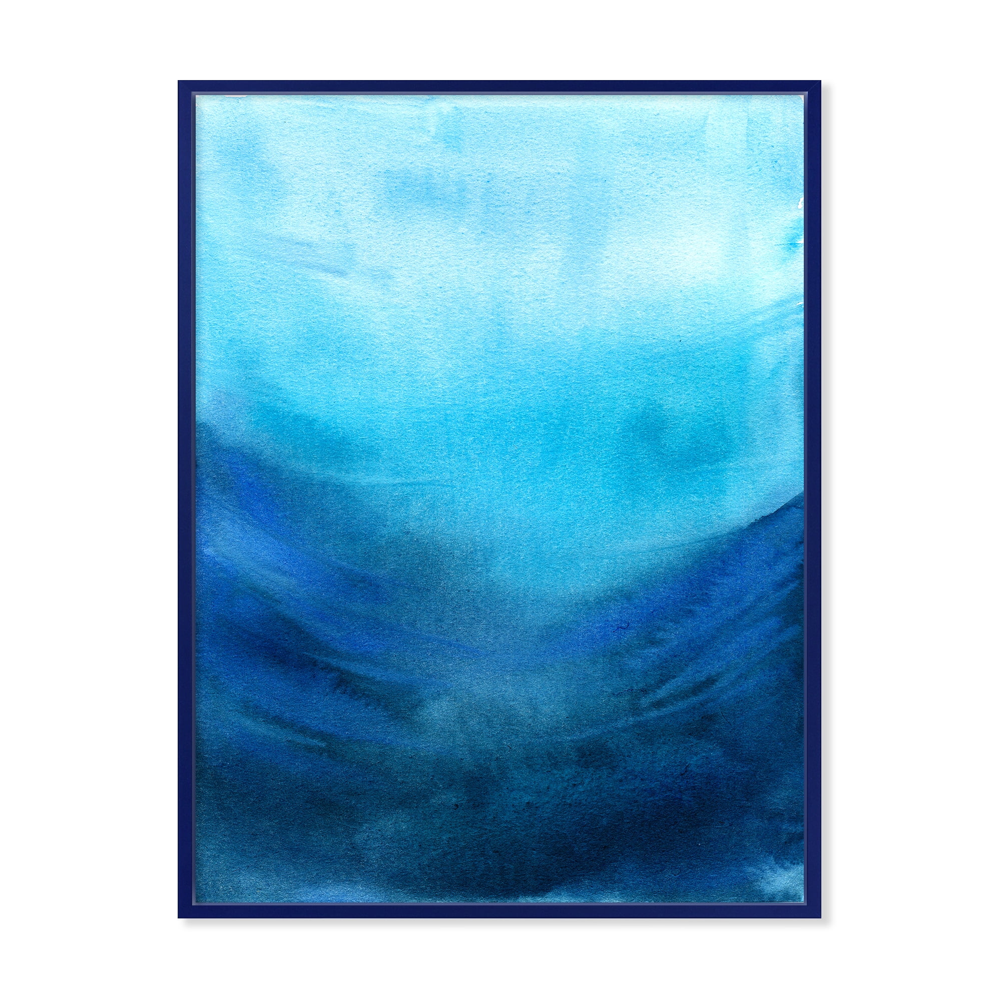 Designart 'Aquatic Underwater Compostion' Nautical & Coastal Framed Canvas Wall Art Print