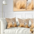 thumbnail image 1 of Designart Arabian Horse in Desert Storm - Photography Throw Pillow - 18x18, 1 of 5