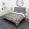 thumbnail image 1 of Designart 'Arabic Mosaic Ceiling' Modern & Contemporary Duvet Cover Set, 1 of 4