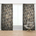 thumbnail image 1 of Designart 'Arabic Mosaic Pattern' Modern & Contemporary Blackout Curtain Panel, 1 of 4
