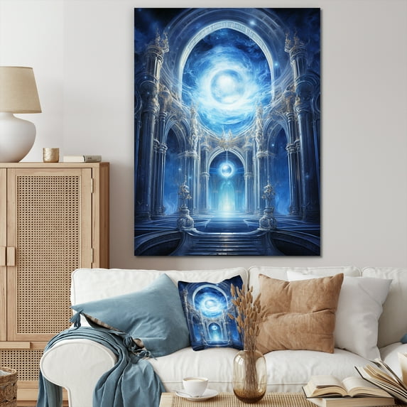 Designart "Architects Of Aether In Surrealism I" Surrealism Wall Art Living Room