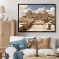 thumbnail image 1 of Designart "Architectural Beauty in Hebrew" Architecture Floater Framed Canvas Print, 1 of 7