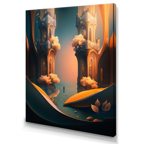 Designart Architectural Designs For The Future II Canvas Wall Art