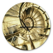 Designart 'Architectural Detail of Paris in Winter ' Industrial wall clock