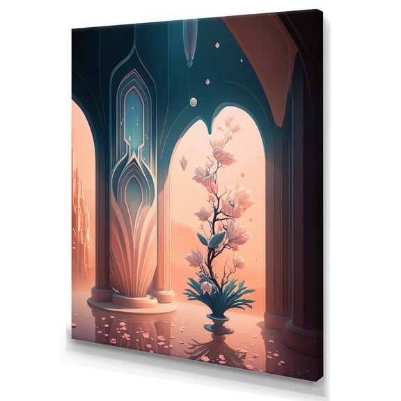 Designart Architectural Futuristic Building II Canvas Wall Art