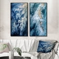 thumbnail image 1 of Designart "Arctic Glacier Aerial Cloudscape View II" Glacier Framed Wall Art Set Of 2 - Country Blue Framed Wall Art Set Of 2, 1 of 6