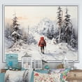 thumbnail image 1 of Designart "Arctic Hike Alaska I" Winter Landscape Floater Framed Canvas Art Print, 1 of 7