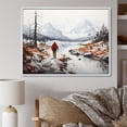 thumbnail image 1 of Designart "Arctic Hike Alaska II" Winter Landscape Floater Framed Wall Art Print, 1 of 7