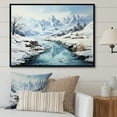 thumbnail image 1 of Designart "Arctic Serenity Alaska II" Winter Landscape Floater Framed Canvas Print, 1 of 7
