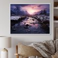 thumbnail image 1 of Designart "Arctic Twilight Alaska " Winter Landscape Floater Framed Wall Decor, 1 of 7