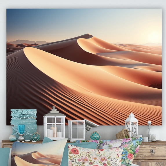 Designart "Arid Serenity I" Animals Snake Wall Art Living Room