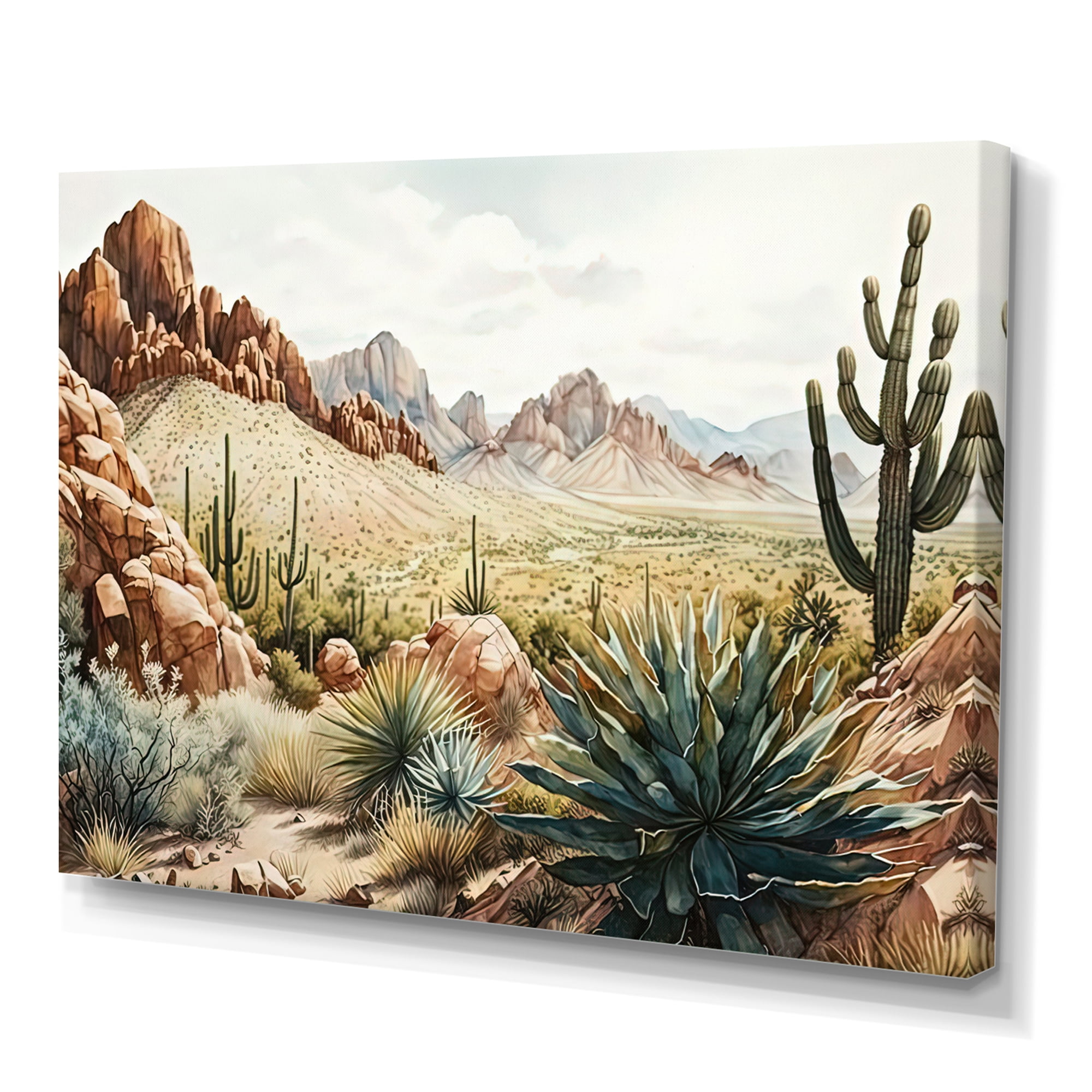 Designart Arizona Desert IV Canvas Wall Art