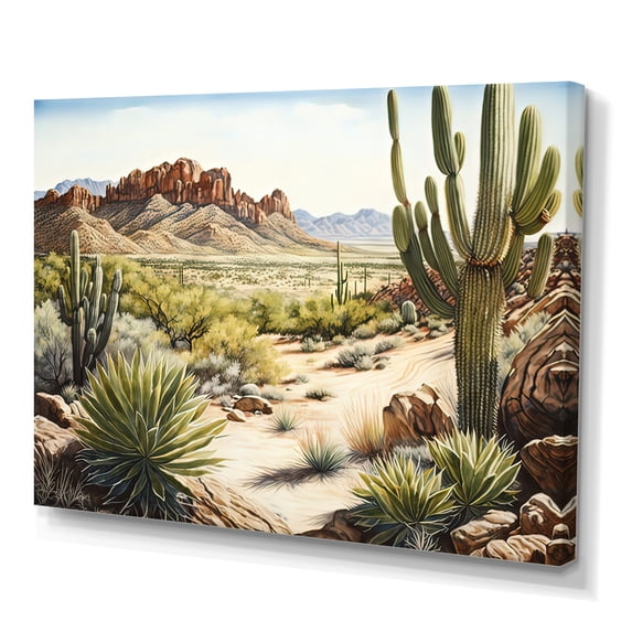 Designart Arizona Desert V Canvas Wall Art