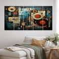 thumbnail image 1 of Designart "Array of Electricity I" Abstract Collages Metal Wall Decor Set, 1 of 5