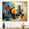 thumbnail image 1 of Designart "Array of Electricity III" Abstract Collages Floater Framed Canvas Wall Art, 1 of 7