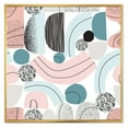 thumbnail image 1 of Designart 'Art Collage In Pastel Colors' Modern Framed Canvas Wall Art Print, 1 of 5