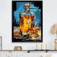 thumbnail image 1 of Designart "Art Deco Perfume Bottles in Gold and Blue III" Fashion Framed Wall Art - Glam Yellow Perfumes Living Room Framed Canvas Art, 1 of 6