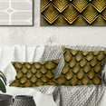 thumbnail image 1 of Designart Art Deco Seal pattern' Mid-Century Modern Throw Pillow - 16x16, 1 of 2