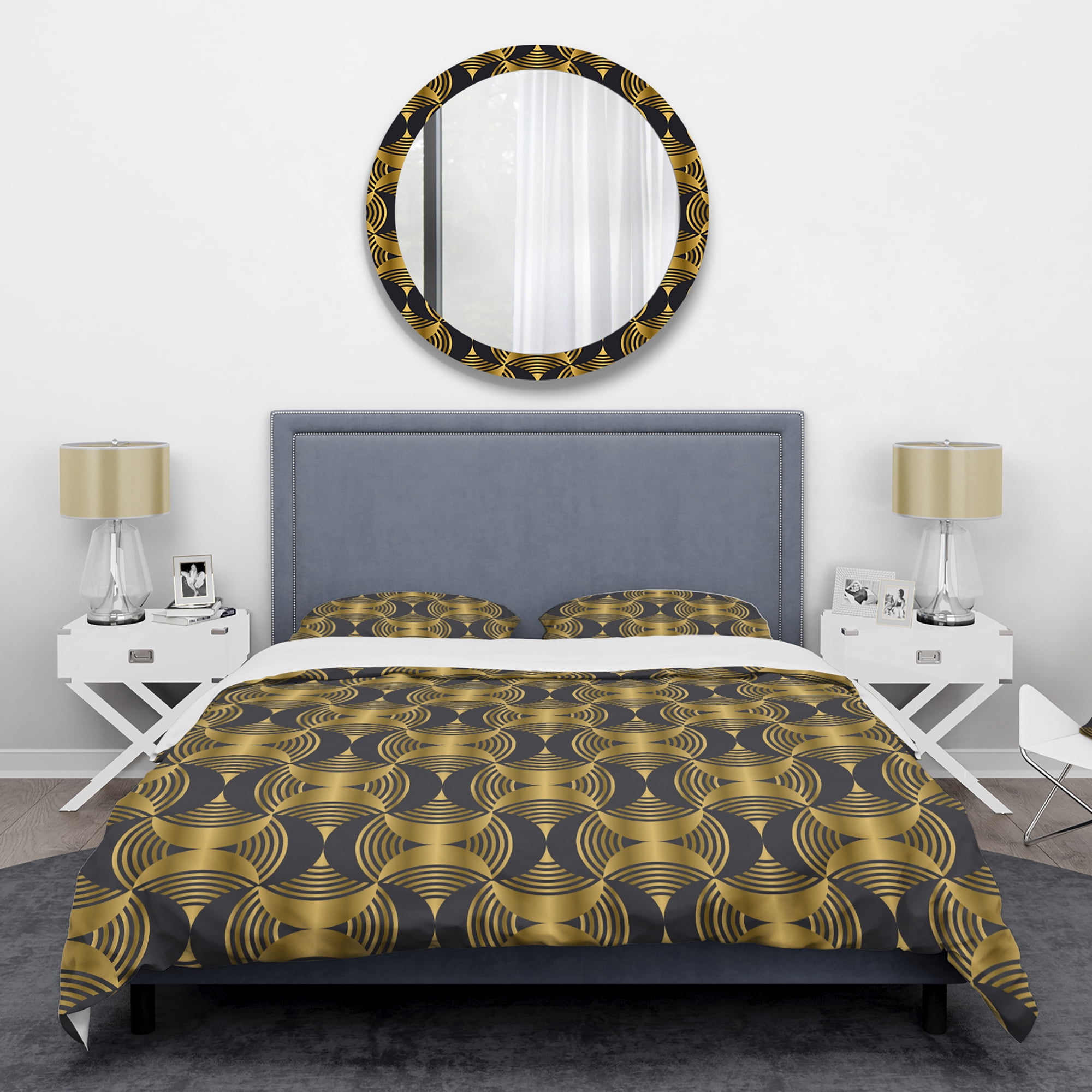 Designart 'Art Deco style modern pattern' Mid-Century Modern Duvet Cover Set