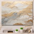 thumbnail image 1 of Designart "Artistic Beige And Gold Glacier Stone III" Abstract Shapes Wall Art Living Room, 1 of 7