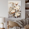 thumbnail image 1 of Designart "Artistic Beige Magnolia Beauty II" Magnolias Canvas Prints, 1 of 7