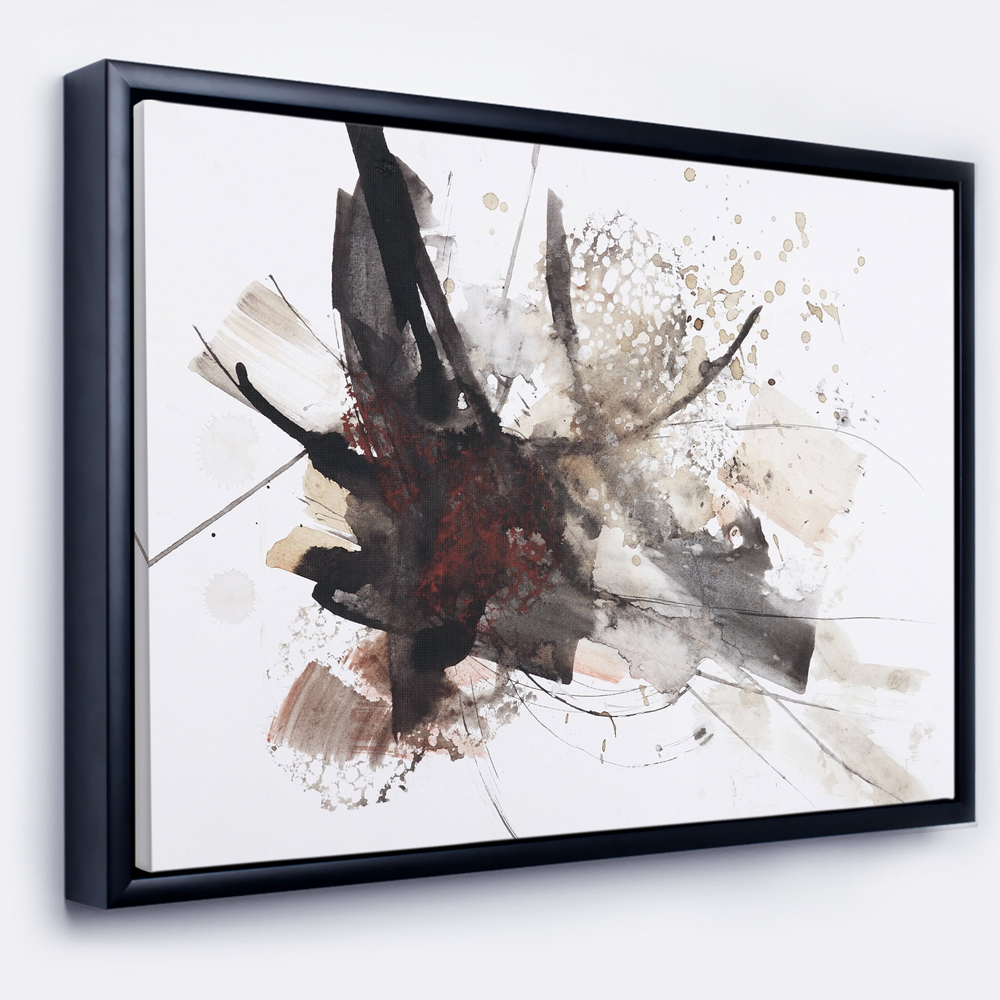 Designart ' Artistic Splash ' Landscape Art Print Framed Canvas