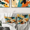 thumbnail image 1 of Designart "Artistic Tale In Black And Color II" Animal Print Printed Throw Pillow, 1 of 5