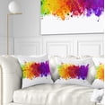 thumbnail image 1 of Designart Artistic Watercolor Splash - Abstract Throw Pillow - 16x16, 1 of 5