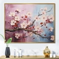 thumbnail image 1 of Designart "Artistry Of Japanese Cherry Blossoms I" Japan Art Floater Framed Canvas Art Print, 1 of 5