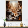 thumbnail image 1 of Designart "Ascending Shadows In Grey Surrealism I" Surrealism Floater Framed Canvas Prints, 1 of 5