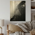 thumbnail image 1 of Designart "Ashen Overpass Mute Transit Onyx" Cityscapes Print on Natural Pine Wood, 1 of 5