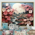 thumbnail image 1 of Designart "Asian Art Eastern gracefulness V" Asian Floater Framed Canvas Art Print, 1 of 7
