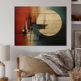 thumbnail image 1 of Designart "Asian Art Harmonious symmetry I" Asian Print on Natural Pine Wood, 1 of 5