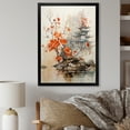 thumbnail image 1 of Designart "Asian Art Landscape With Red Tree I" Asian Art Picture Framed Wall Decor, 1 of 5