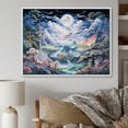 thumbnail image 1 of Designart "Asian Art Mystic Horizon I" Asian Floater Framed Canvas Art Print, 1 of 7