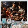thumbnail image 1 of Designart "Asian Art euphony In Tea VIII" Asian Art Canvas Print, 1 of 5
