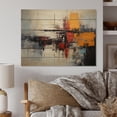 thumbnail image 1 of Designart "Asian Art modern Expression II" Abstract Collages Print on Natural Pine Wood, 1 of 5
