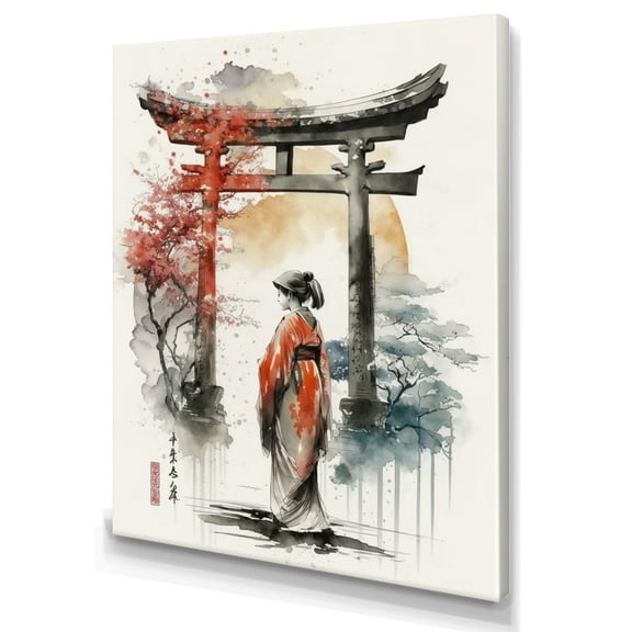 Designart Asian Female I Canvas Wall Art