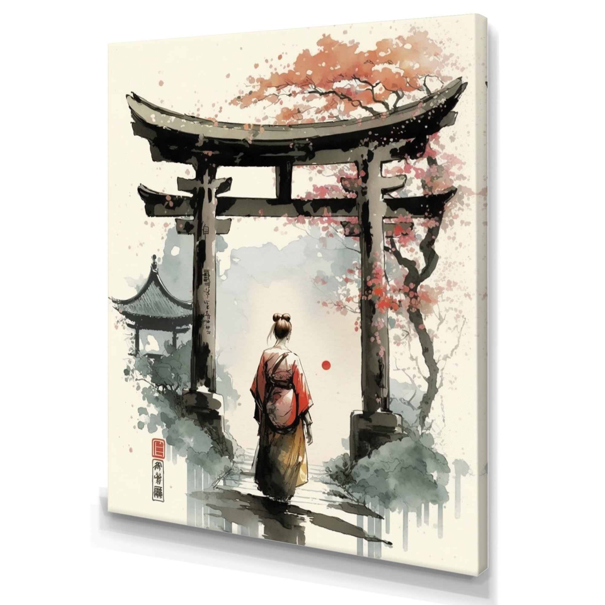 Designart Asian Female III Canvas Wall Art