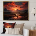 thumbnail image 1 of Designart "At The Peak Majestic Sunset" Landscapes Floater Framed Canvas Art Print, 1 of 7