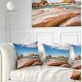 thumbnail image 1 of Designart Atlantic Ocean Cost in Brittany - Photography Throw Pillow - 18x18, 1 of 5