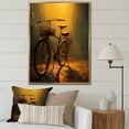 thumbnail image 1 of Designart "Atmospheric Rides on a Bicycle III" Bicycle Floater Framed Canvas Art Print, 1 of 7