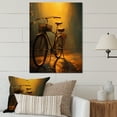 thumbnail image 1 of Designart "Atmospheric Rides on a Bicycle III" Bicycle Metal Wall Art Prints, 1 of 1