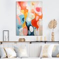 thumbnail image 1 of Designart "Atomic Abstraction Pink Beige Mid Century Art II" Abstract Canvas Art Print, 1 of 5