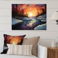 thumbnail image 1 of Designart "Aurora Borealis Aurora Euphony VIII" Landscapes Metal Art Living Room, 1 of 5