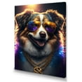 thumbnail image 1 of Designart Australian Shepherd Gangster In NYC Canvas Wall Art, 1 of 5