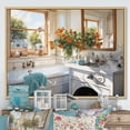 thumbnail image 1 of Designart "Authentic Bath and Linen" Bath & Laundry Floater Framed Canvas Wall Art, 1 of 7