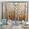 thumbnail image 1 of Designart "Autumn Birch Tree Elegance in Fall" Landscapes Framed Wall Art Decor - Country Orange Tree Living Room Framed Canvas Art, 1 of 6